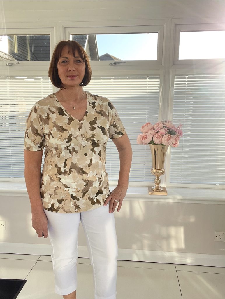 Yest - Gonda Sand Camouflage Print T Shirt