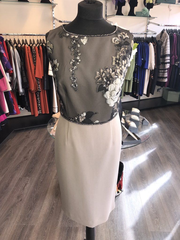 Badoo Tapestry Bodice Dress with Diamanté Waistband