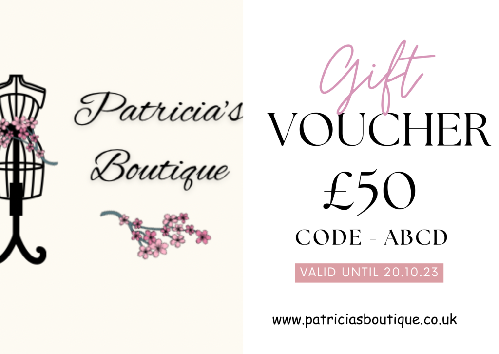 Patricia's Boutique Gift Voucher