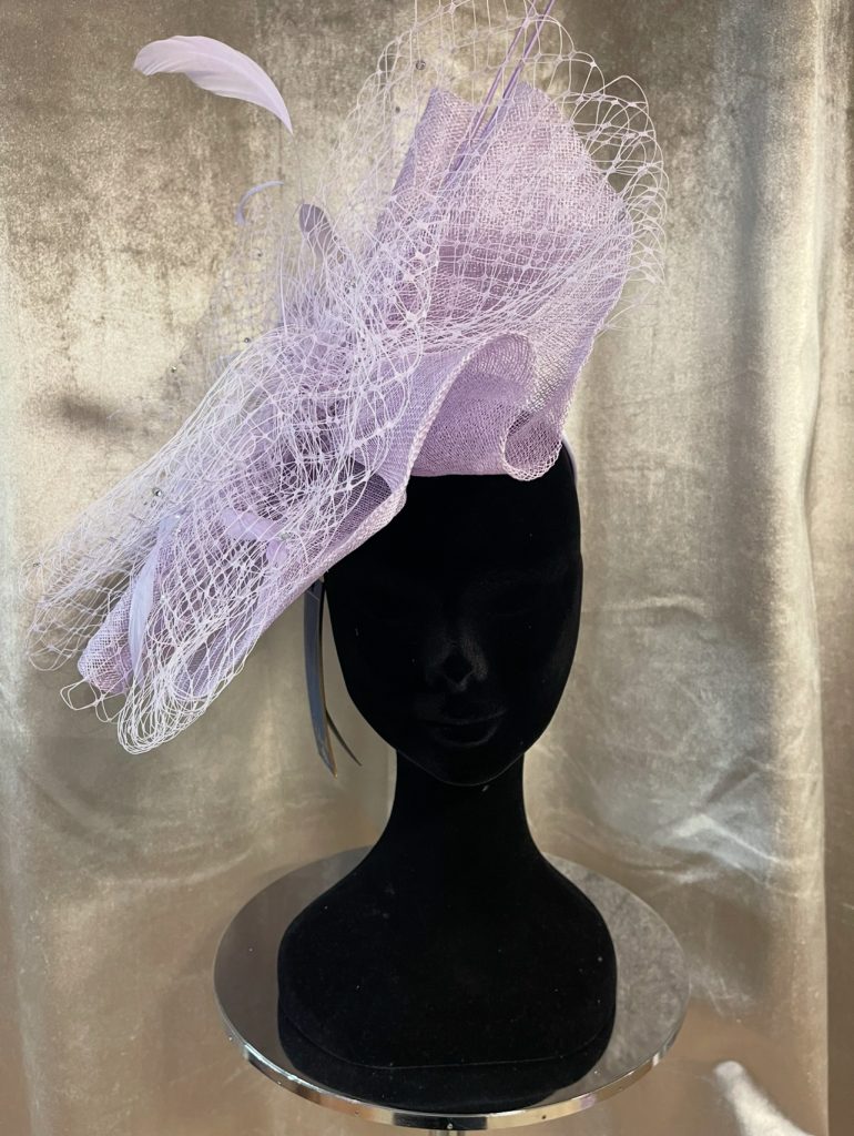 Failsworth Lilac Fascinator with Diamantés