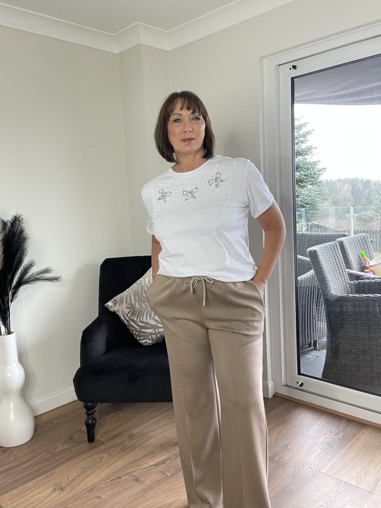 Bella Taupe Soft Touch Trousers