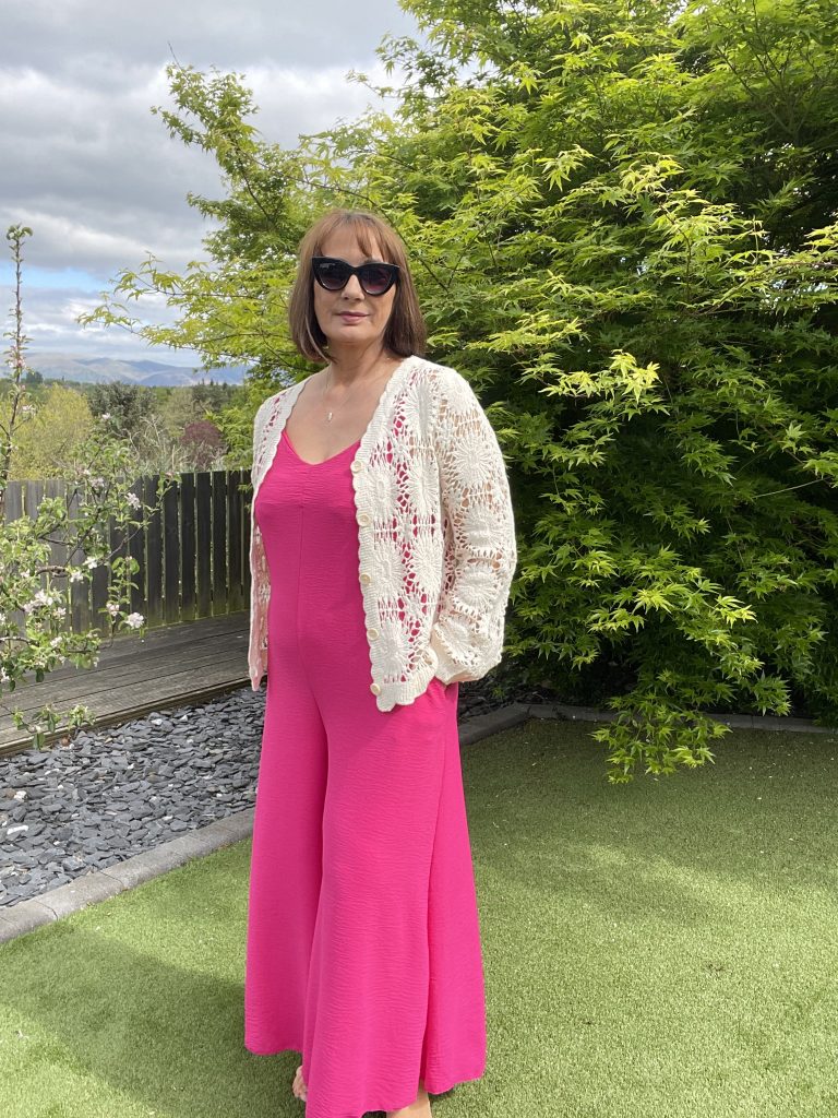 Mandy Pink Cami Jumpsuit