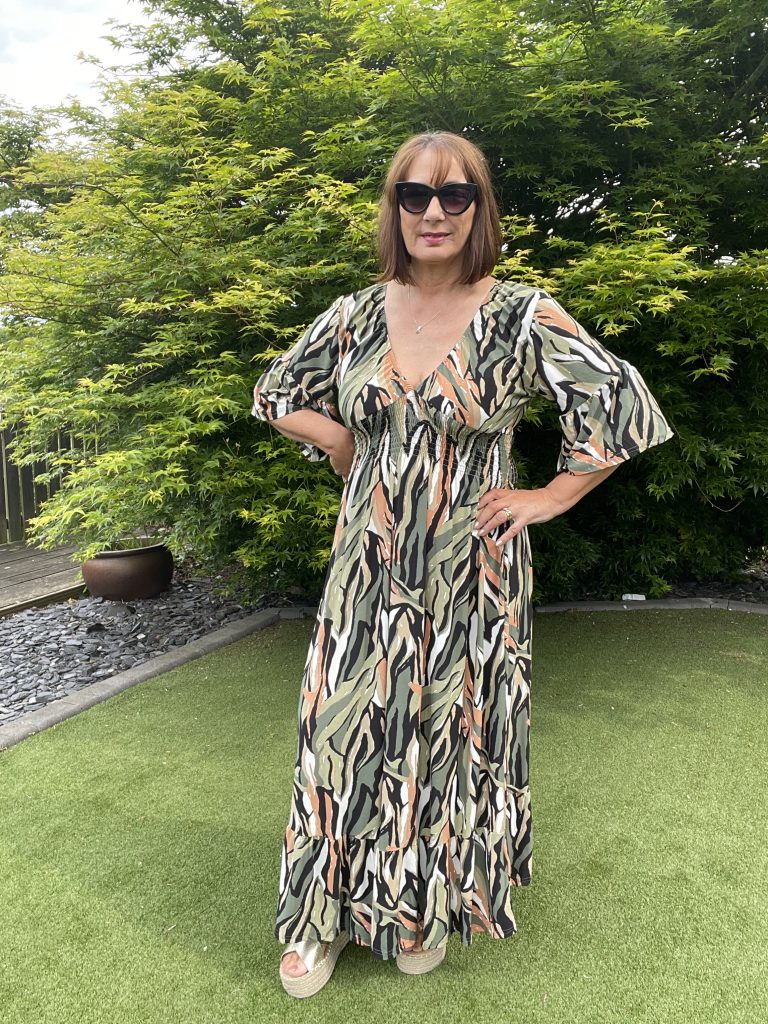Phoebe Shirred Waist Midi Dress