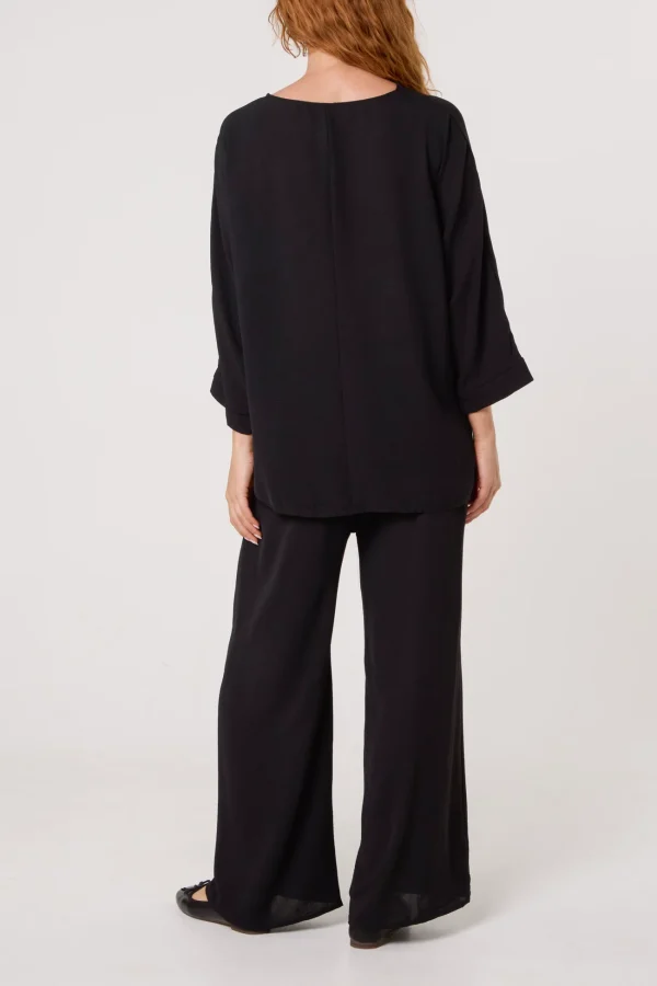 Betsy - Black Buckle Detail Coordinated Set