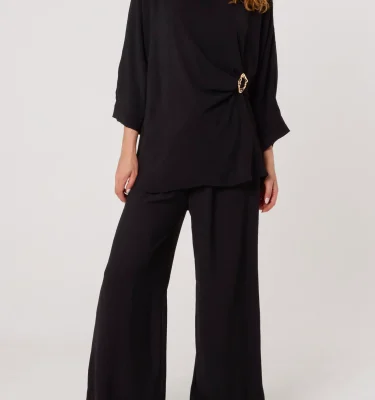 Betsy - Black Buckle Detail Coordinated Set