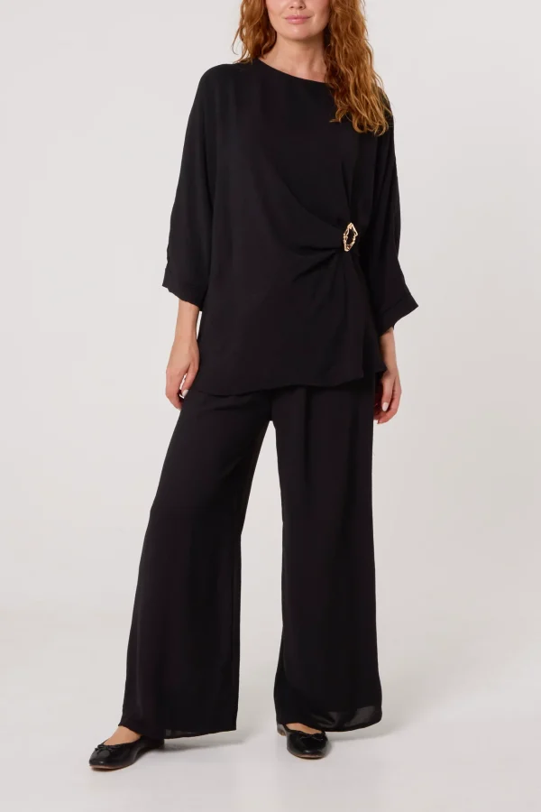 Betsy - Black Buckle Detail Coordinated Set